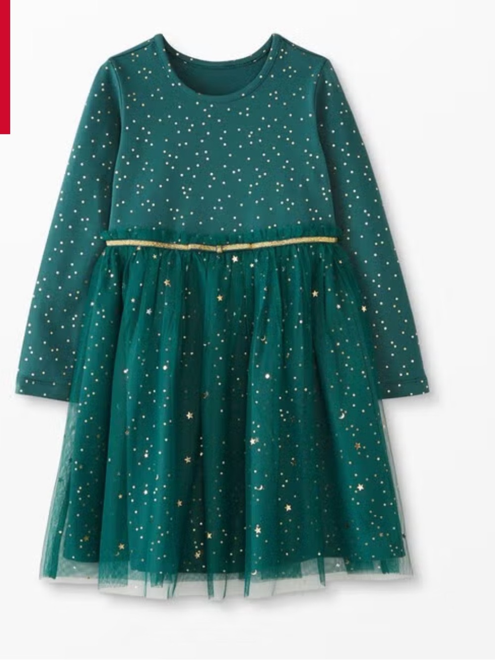 Hanna Andersson Shimmer Star Dress In Soft Tulle 6-7